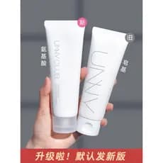 UNNY Aminoácido Limpador Facial Limpador Limpeza Profunda Poros Pele Oleosa Espuma Refrescante Estudante Homens Mulheres