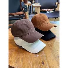Outono inverno novo estilo versão leve cor sólida chapéu de beisebol feminino casal estilo esportes ao ar livre aba curv
