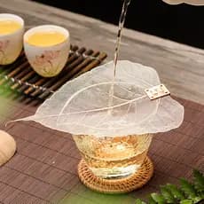 Coador de chá de folhas filtro de chá criativo estilo japonês Bodhi folha de aço inoxidável ferramenta útil filtro de ch