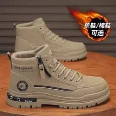 Sapatos masculinos outono inverno Casual Retro resistente ao desgaste à prova de frio sapatos de algodão de alta qualida