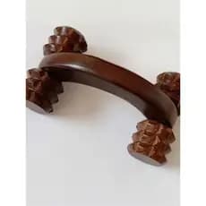 Asa de frango massageador de madeira rolo massageador roda de massagem de madeira rolo de quatro rodas perna volta massa