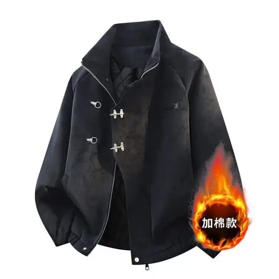 Fivela de Metal jaqueta de couro meninos outono inverno motocicleta jaqueta estilo americano Street Wear solto engrossad