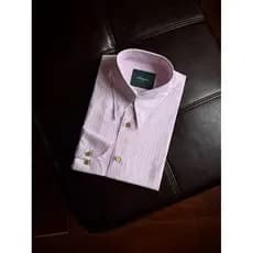 ARTIGIANI Padrinho Nápoles 5 Etapas Camisa Artesanal Estilo Italiano Velho Dinheiro Casual Algodão Linho Listrado Gola P