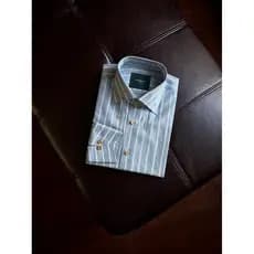 ARTIGIANI Padrinho Nápoles 5 Passos Camisa Artesanal Italiano Velho Dinheiro Casual Verão Puro Algodão Windsor Collar