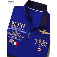 Roupas de golfe roupas masculinas competição de golfe manga comprida camiseta esportes outono inverno gola alta zíper me