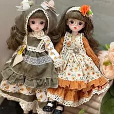 Mori série de alta aparência 30cm boneca 6 pontos BJD conjunto de roupas de bebê menina única boneca princesa brinquedo