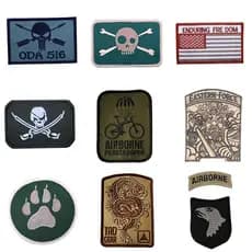 Produzido por nenhum ladrão|Adesivos bordados bordados braçadeiras de Velcro camuflagem acessórios de roupas pessoas não