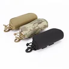 Estojo tático de Nylon rígido para óculos, sistema Molle, capa protetora, acessório tático, bolsa de óculos de sol