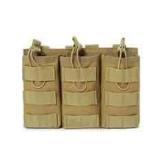 Saco triplo tático colete de campo Molle acessório saco ventilador militar SC M4 revista saco de armazenamento multifunc