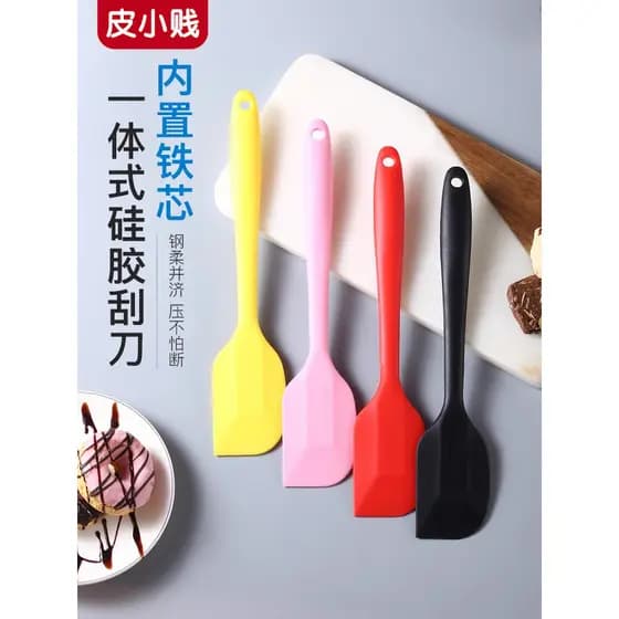 Espátula de Silicone creme de uma peça espátula bolo creme espátula ferramenta de cozimento espátula de cozimento de bor
