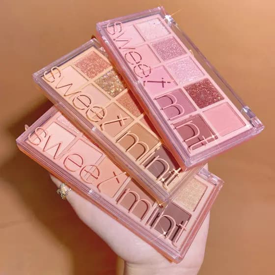 Paleta de sombras dez cores Paleta de sombras dez cores Pearlescent Matte Earth