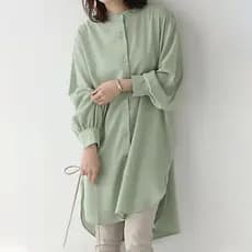 Versão coreana estilo Hong Kong outono novo estilo Retro estilo literário gola alta branco Single-Breasted frente curta