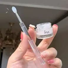 Escova labial de Silicone portátil vaselina bálsamo labial coberto Anti-poeira máscara labial escova batom escova multif