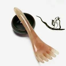 Cabeça massageador de cinco garras massagem do couro cabeludo garra resina cera de abelha acupuntura dragagem meridiano