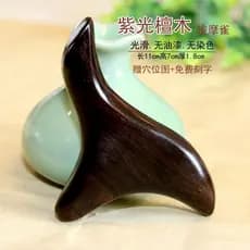 Natural roxo sândalo Triangular pardal massageador pé terapia pé acupuntura Cone massageador acupuntura dragagem meridia