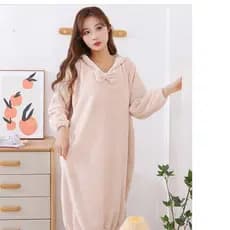 Outono inverno roupão de banho estilo longo casa roupão inverno senhoras absorvente toalha de banho Coral velo doméstico
