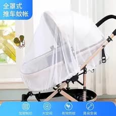 Carrinho de bebê mosquiteiro tipo cobertura completa capa mosquito criptografado gaze grande espaço transparente à prova