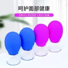 Dispositivo de ventosa facial Silicone vácuo pode beleza doméstica levantamento endurecimento facial pode dispositivo de