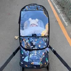 [Ferramenta útil para carrinho de bebê] Capa à prova de vento para carrinho de bebê Universal inverno quente à prova de