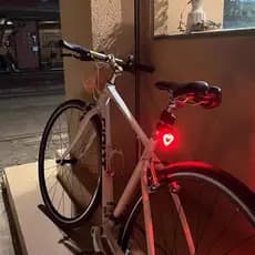 Mountain bike noite andando luz da cauda amor osso Strobe luz de sinal decorativo bicicleta estrada equitação equipament