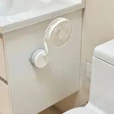 Ventosa ventilador de banheiro Desktop portátil pequeno silencioso quarto maquiagem rosto soprando cozinha posição traba