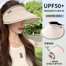 Chapéu de sol feminino verão aba grande oco capa superior rosto Anti-ultravioleta ciclismo ao ar livre chapéu de sol oco