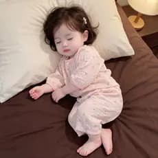 Bebê casa roupas de ar condicionado estilo fino meninos meninas verão crianças pijamas de manga comprida conjunto roupas