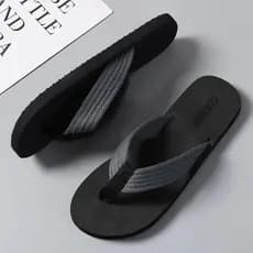 Chinelos masculinos antiderrapantes verão exterior wear praia resistente ao desgaste moda única sola macia masculino ao