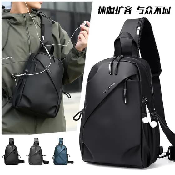 Bolsa masculina bolsa de ombro esportes pequena bolsa masculina na moda à prova dwaterproof água Oxford pano saco do men