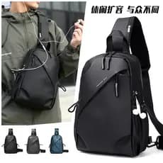 Bolsa masculina bolsa de ombro esportes pequena bolsa masculina na moda à prova dwaterproof água Oxford pano saco do men