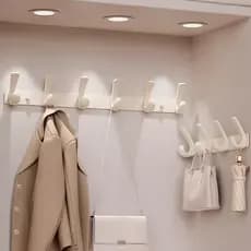 Gancho traseiro de duto de creme, parede sem perfuração, forte suporte de carga, gancho de roupas, cabide de parede, gan