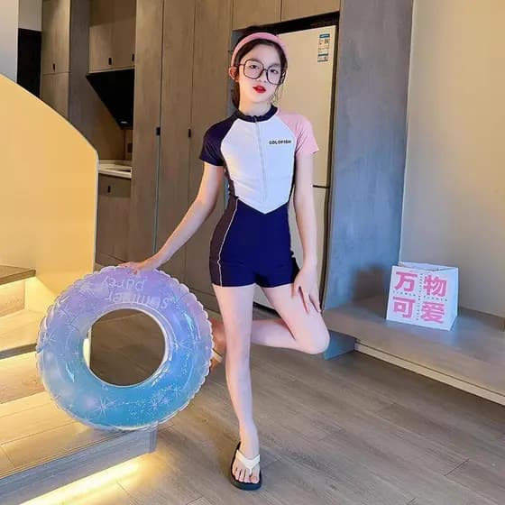 Meninas maiô 2026 novo estilo médio grande crianças treinamento profissional maiô moda 12 anos de idade meninas maiô de