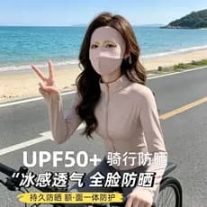 Protetor solar máscara facial completa Anti-ultravioleta feminino alto valor 2026 novo estilo de seda gelo respirável ci