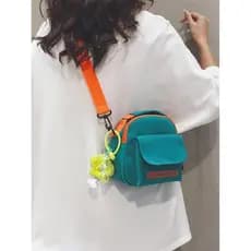 Bolsa de telefone móvel feminina bolsa de lona 2023 novo estilo japonês Harajuku estilo ins pequeno saco Casual verão om