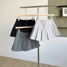 Estudantes All-Match temperamento saia plissada feminina verão 2025 novo estilo estilo coreano Anti-reflexo cintura alta