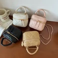 2026 primavera verão novo produto portátil Mini saco losango pequena fragrância corrente saco All-Match um ombro mensage