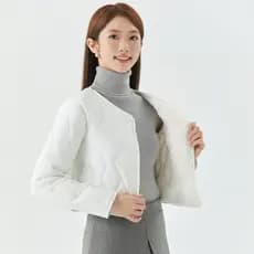 Outono inverno para baixo algodão senhoras fundo curto Close-Fitting colete de algodão térmico leve roupa interior magro