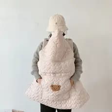 Estilo coreano capa de bebê carrinho de bebê pára-brisa cobertor quente à prova de vento cintura fezes xale outono inver