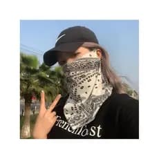 Máscara protetora solar feminina verão rosto cheio Anti-ultravioleta pendurado orelhas condução guarda-sol véu equitação