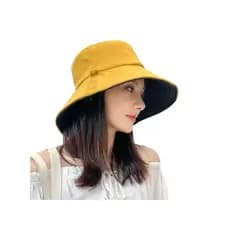 Chapéu balde dupla Face com primavera verão novo estilo versão coreana estudante chapéu de sol viagem ao ar livre grande
