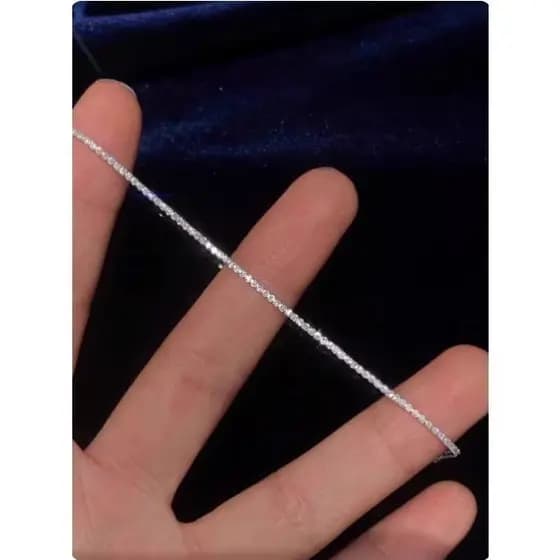 Moissan imitação de diamante estilo ultrafino pulseira simples feminina 2025 novo estilo simples luz luxo nicho temperam