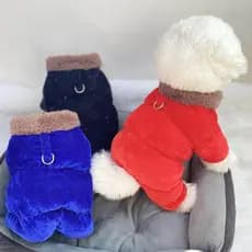 Cão gato inverno engrossado quente algodão-acolchoado jaqueta roupas de quatro patas pequeno cão pequeno corpo Teddy Bic
