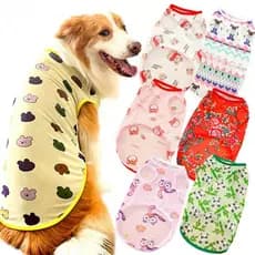 Cães gatos anti-fiapos verão fino roupas legais grandes médios pequenos cães animais de estimação primavera verão legal