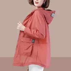 Protetor solar roupas femininas Plus Size 2025 novo estilo verão comprimento médio respirável Anti-ultravioleta solto pr