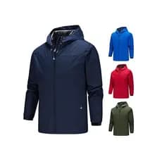 Primavera outono inverno jaqueta masculina estilo fino com capuz blusão jaqueta à prova de vento à prova dwindproof água