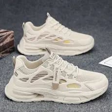 Sapatos masculinos primavera 2026 novo estilo verão na moda All-Match adolescente esportes lazer correndo de sola grossa