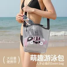 Saco de natação à prova dwaterproof água grande capacidade portátil maiô saco de armazenamento transparente saco de prai