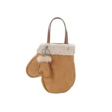 Bonito raro estranho pequeno bolsa de ombro outono inverno moda lã cordeiro namorada saco presente aniversário artigos d