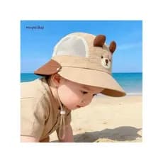 Bebê chapéu de sol menino chapéu de sol crianças chapéu primavera outono fino dinossauro de secagem rápida menina balde