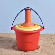 Brinquedos de praia para crianças jogando água jogando ferramentas de areia castelo engrossado balde de praia combinação